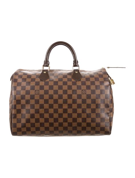 louis vuitton speedy 35 damier ebene replica|louis vuitton damier ebene strap.